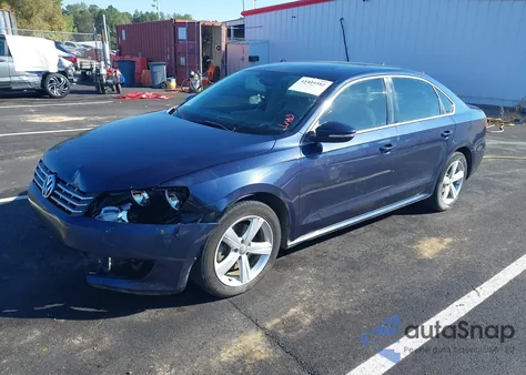 2012 Volkswagen Passat 2.0L Tdi Se z USA, uszkodzony, nr VIN 1VWBN7A30CC096661